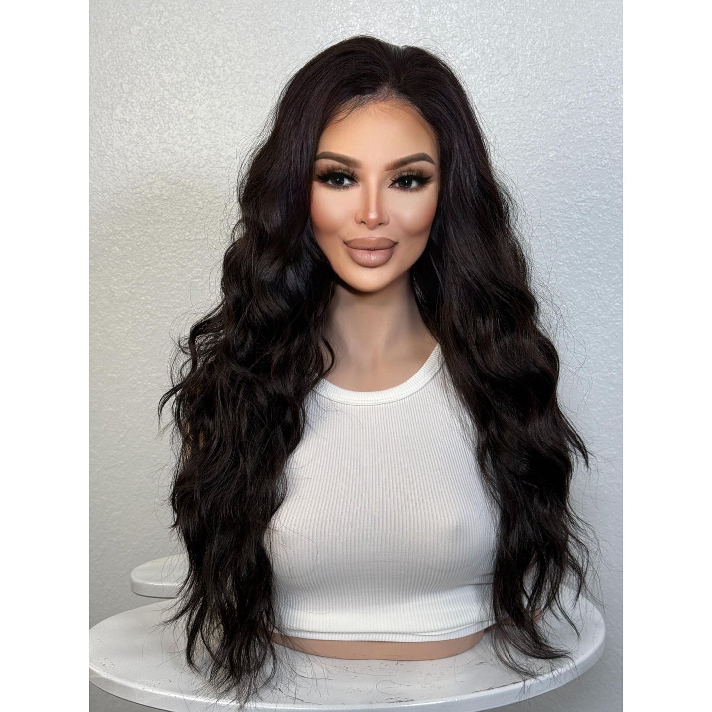 "PRIYANKA" MONOFILAMENT WIG 22" - NATURAL BLACK