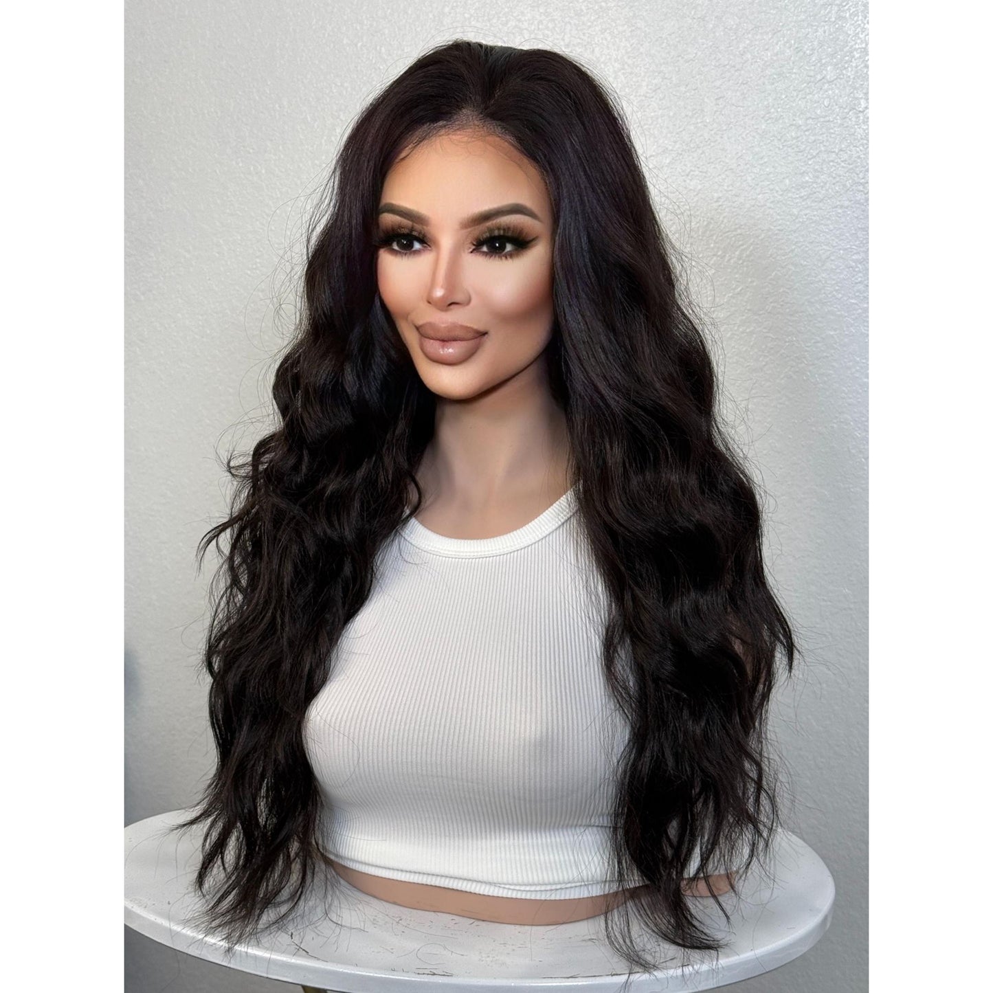 "PRIYANKA" MONOFILAMENT WIG 22" - NATURAL BLACK