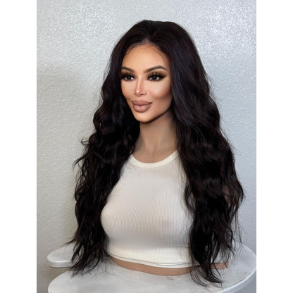 "PRIYANKA" MONOFILAMENT WIG 22" - NATURAL BLACK