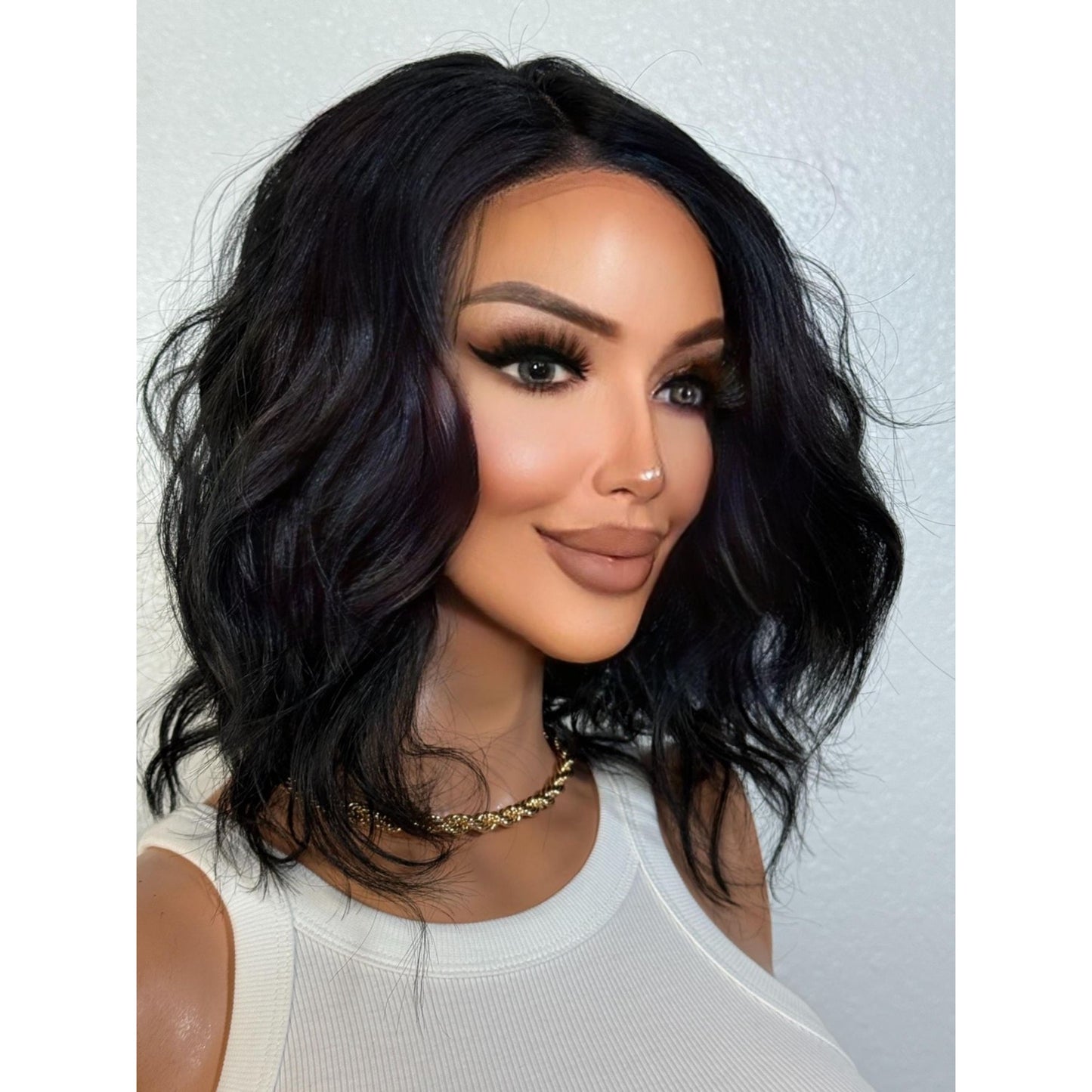 "SHEA" LACE FRONT WIG 11" - JET BLACK