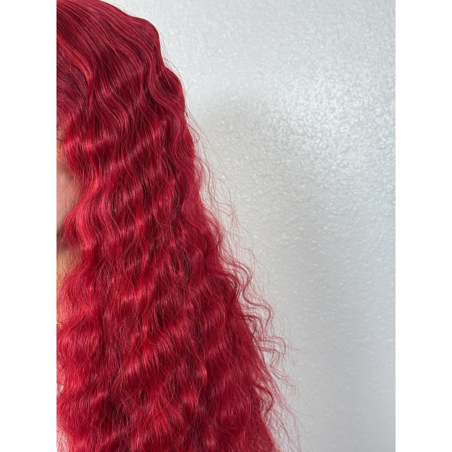 "ARIEL" MONOFILAMENT WIG 30" - RED