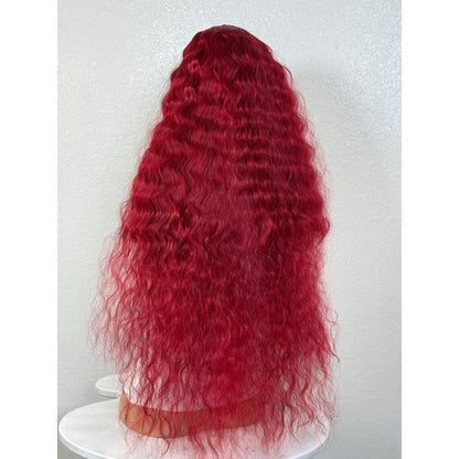 "ARIEL" MONOFILAMENT WIG 30" - RED