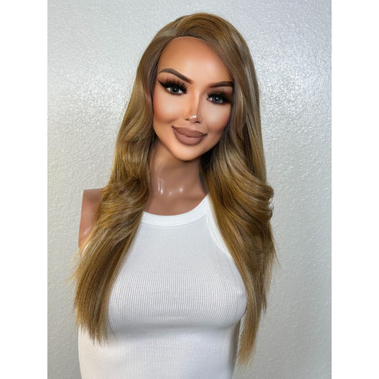 "JAZZ" LACE FRONT WIG 18" - DARK BLONDE