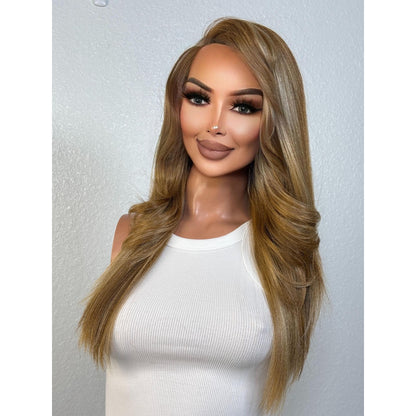 "JAZZ" LACE FRONT WIG 18" - DARK BLONDE