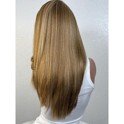 "JAZZ" LACE FRONT WIG 18" - DARK BLONDE