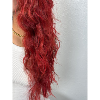 "CHERRY" MONOFILAMENT WIG 22" - RED