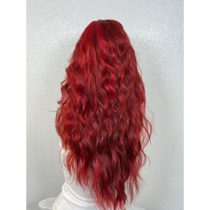 "CHERRY" MONOFILAMENT WIG 22" - RED