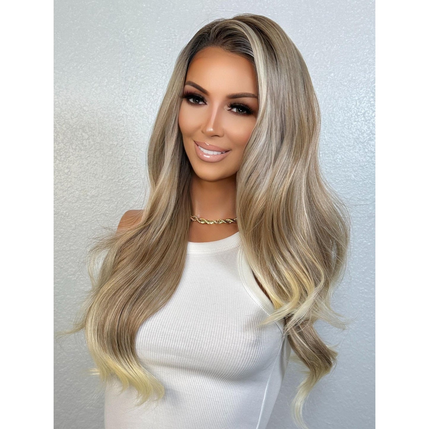 "GRETCHEN" HD INVISIBLE LACE WIG 24" - BLONDE