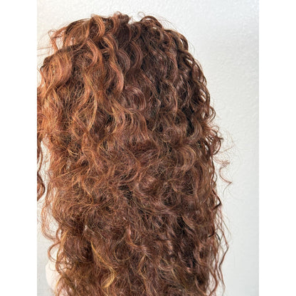 "DELILAH" MONOFILAMENT WIG 28" - AUBURN MIX