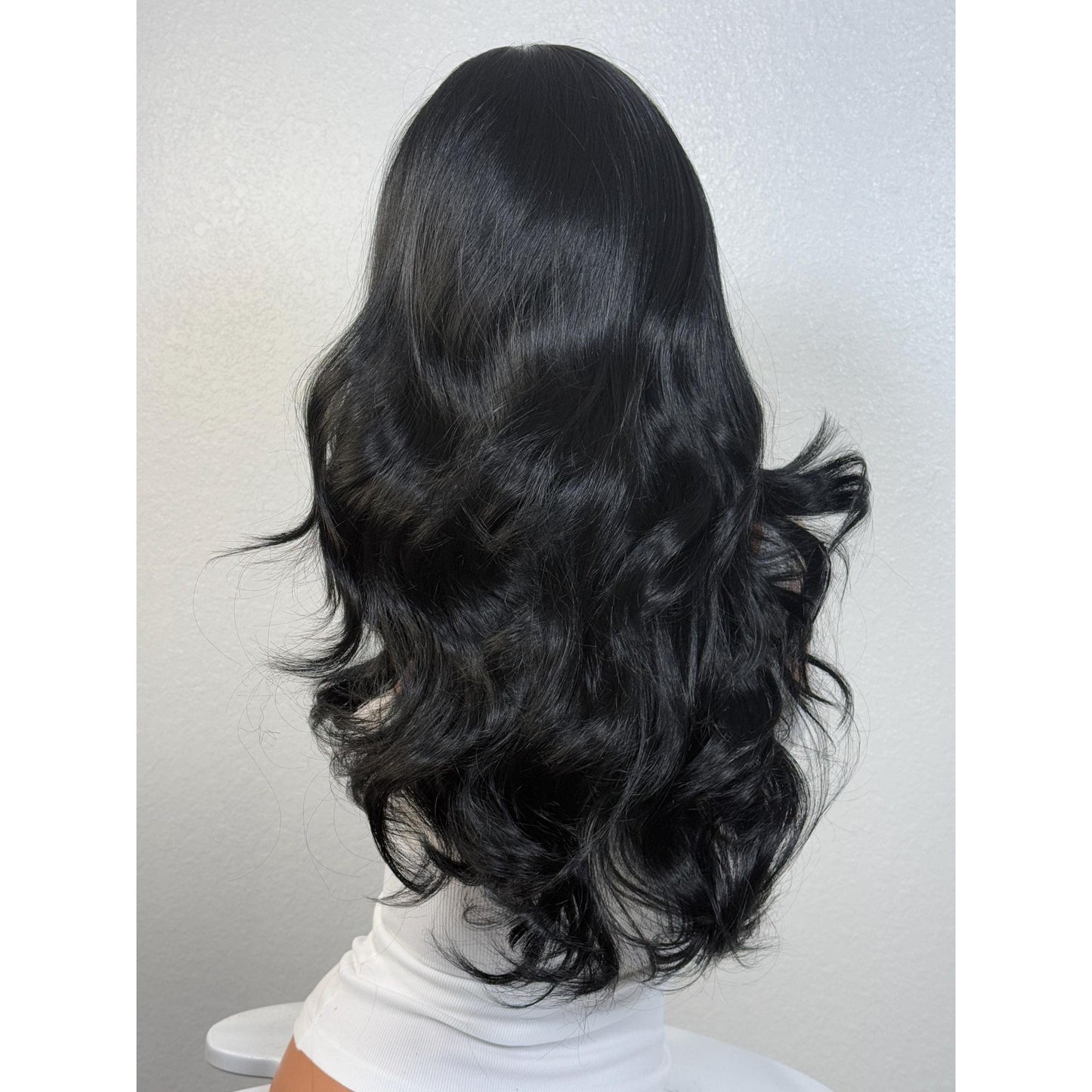 "SIOBHAN" MONOFILAMENT WIG 22" - JET BLACK