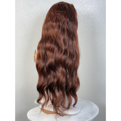 "CASSIDY" MONOFILAMENT WIG 26" - RICH AUBURN