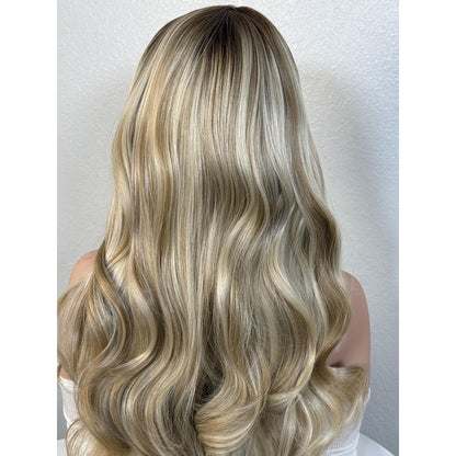 "KATIE" HD INVISIBLE LACE WIG 24" - FROSTED BLONDE