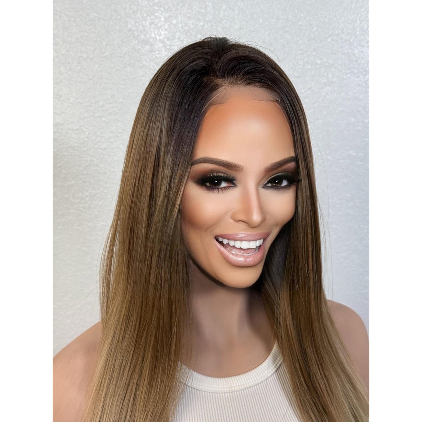 "NOELLA" HD INVISIBLE LACE WIG 20" - DARK BLONDE